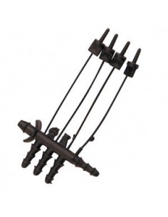 PORTAGOMMA A 4 USCITE PER TUBO CAPILLARE DA mm.4X6 