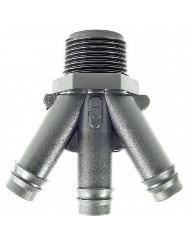 RACCORDO DIAMETRO 3/4MX16 TRE USCITE 