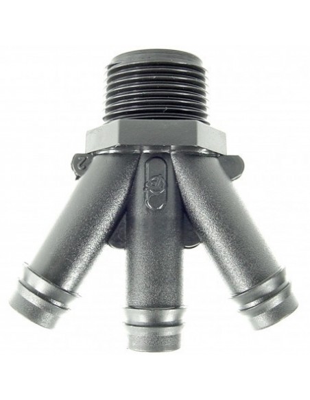 RACCORDO DIAMETRO 3/4MX16 TRE USCITE 