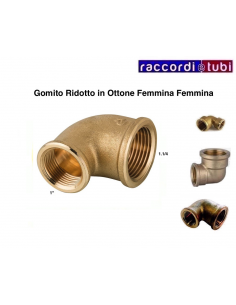 GOMITO OTTONE RIDOTTO FF 1.1/4X1" 