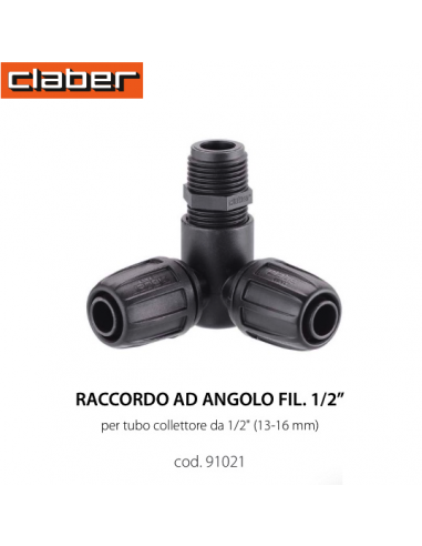 GOMITO PER TUBO PE TRE VIE 16X1/2FX16 CON...