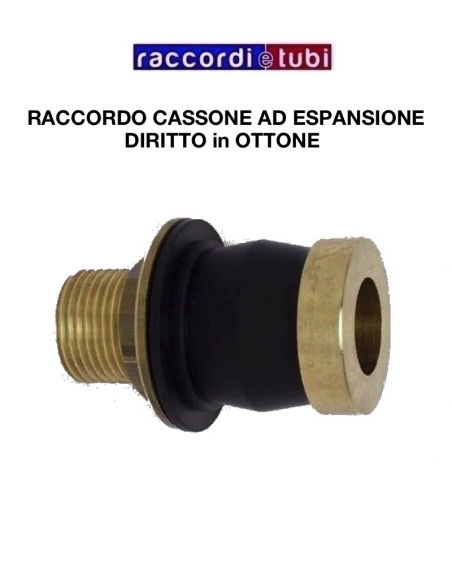 RACCORDO PER CASSONE AD ESPANSIONE DIRITTO OTTONE 1/2