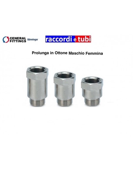 VERLÄNGERUNG MESSING MÄNNLICH WEIBLICH 1/4xmm.51