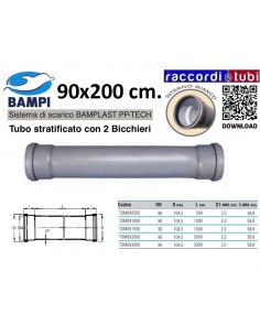 TUBO PP-TECH 2 BICCHIERI 90x200 cm.
