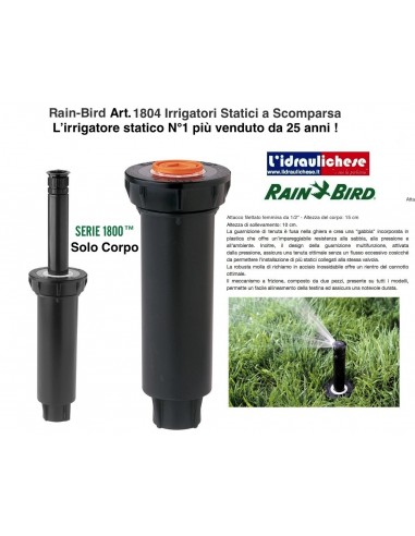 RAIN BIRD STATISCHER SPRINKLER 1804 1/2 NUR...