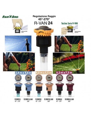 UGELLO RAIN BIRD ROTANTE R-VAN24 45°*270°