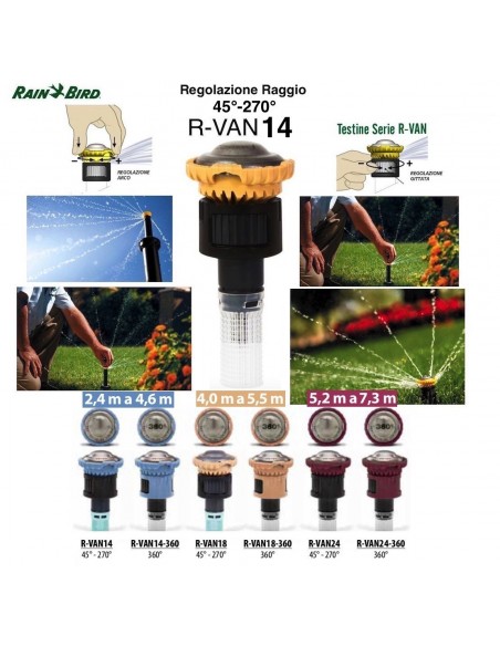 DREHWERK-DÜSE RAIN BIRD R-VAN14 45°*270°