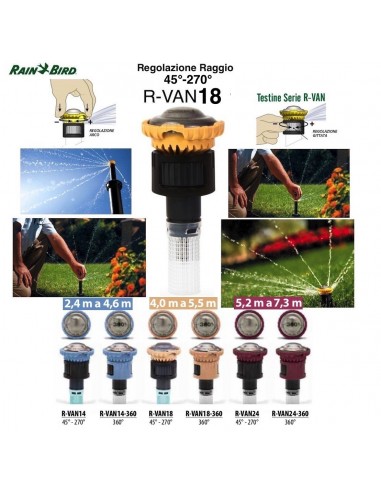 DREHSPRITZDÜSE RAIN BIRD ROTIEREND R-VAN18...