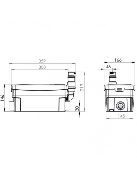 SANISHOWER PLUS  POMPA SCARICO DOCCIA/LAVABO