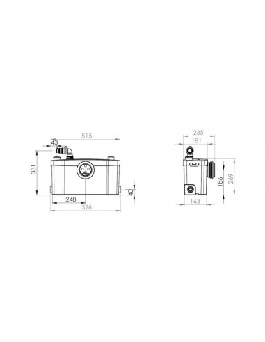 SANIPLUS SILENCE TRIT.SCARICO BAGNO COMP