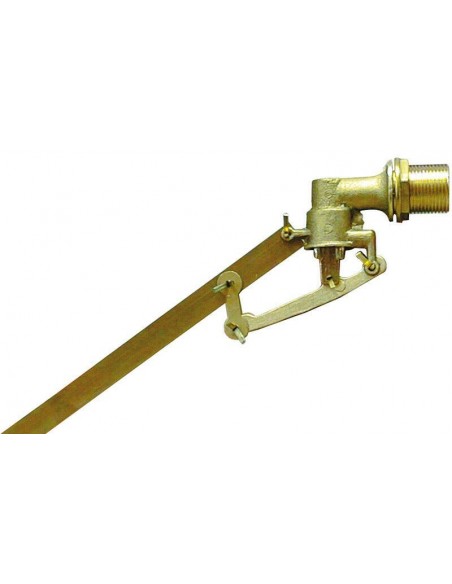 GALLEGGIANTE IN OTTONE A 5 COPPIGLIE 1.1/2 ASTA PIATTA  