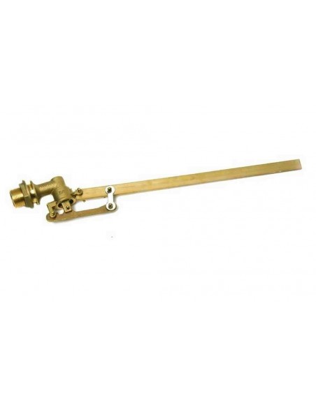 SCHWIMMER AUS MESSING MIT 5 SPLINTEN 3/4 EDELSTAHLSITZ FLACHE STANGE