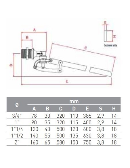 GALLEGGIANTE IN OTTONE A 5 COPPIGLIE 3/4 SEDE INOX ASTA PIATTA