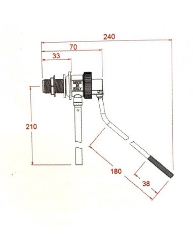 GALLEGGIANTE SILENZIOSO IN OTTONE 3/8'' TIPO CATIS