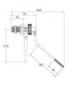 SCHWIMMKÖRPER TYP CATIS MIT HARZBASIS PDM 3/8'' MIT KUGEL 2