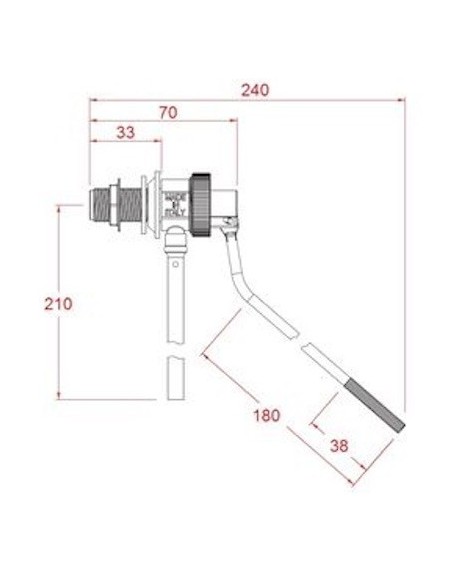 GALLEGGIANTE TIPO CATIS SEDE IN RESINA PDM 3/8''CON SFERA