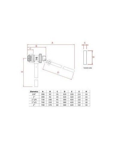 GALLEGGIANTE STAMPATO SEDE INOX 1" CON TUBO