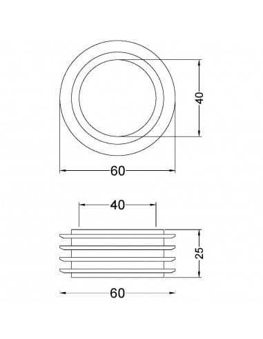 MORSETTO GOMMA NERO ESTERNO  52X40/55
