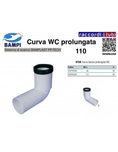 CURVA WC PP-H/MC DIAMETRO 110