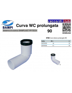 CURVA WC PP-H/MC DIAMETRO 90
