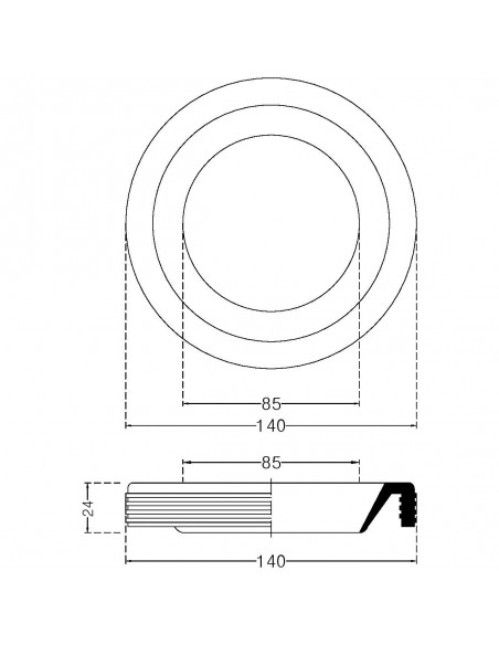 GUARNIZIONE PER SCARICO WC 2055.00GN