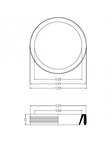 DICHTUNG FÜR WC-ABFLUSS 2056.00GN