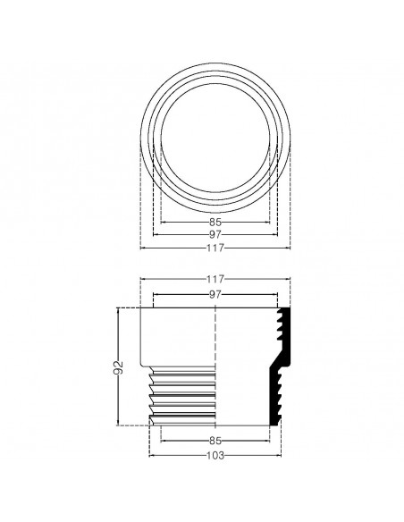 DICHTUNG FÜR WC-ABLAUF 2327.00GN