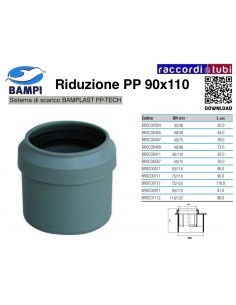 Übergangsreduzierung PP-H/MC MF 110X90