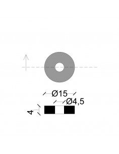 GUARNIZIONE PER RUBINETTO TENAX 3/8 NR.1 PEZZO 2