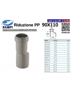 RIDUZIONE A INNESTO PP-H/MC MF 110X90 2