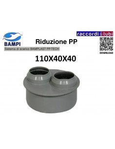 RIDUZIONE A INNESTO PP-H/MC MF 110X40X40