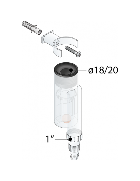 SIFONE SCARICO CONDENSA DA ESTERNO