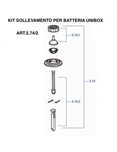 PERNO KIT SOLLEVAMENTO UNIBOX 5.74/2