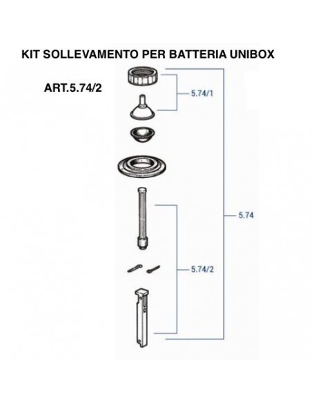 PERNO KIT SOLLEVAMENTO UNIBOX 5.74/2