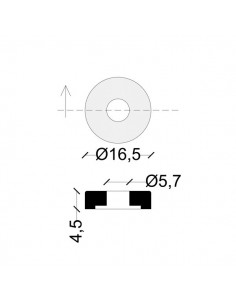 GUARNIZIONE PER RUBINETTO GROHE 1/2 NR.1 PEZZO 2