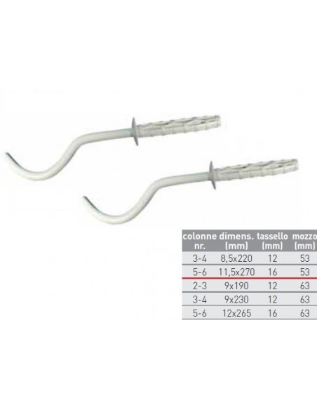 MENSOLA RADIATORE  ACCIAIO 2/3 COLONNE MOZZO 63 mm COPPIA