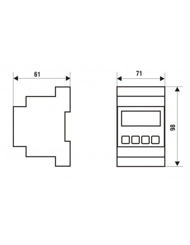 TERMOREGOLATORE DA BARRA 230V 1 USCITA FANTINI...