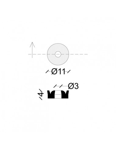 DICHTUNG FÜR UMLEITVENTIL 11X3X4