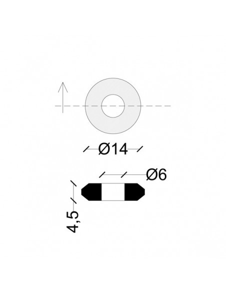 DICHTUNG FÜR UMSCHALTER 14,5X6X4,7 ABGERUNDET