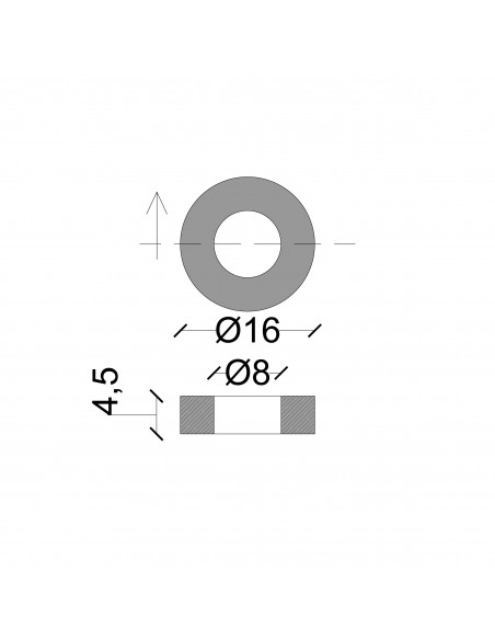 DICHTUNG FÜR STERNARMATUREN 16X8X4,5