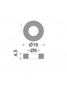 DICHTUNG FÜR STELLA-ARMATUREN 18X9X4,5 2