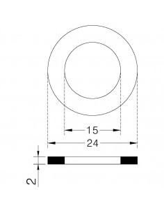 GUARNIZIONE IN TEFLON PER RACCORDI 3/4 2