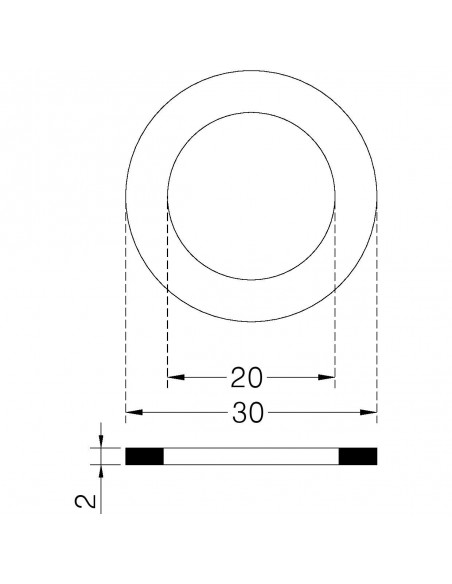 TEFLONDICHTUNG FÜR 1" ANSCHLÜSSE