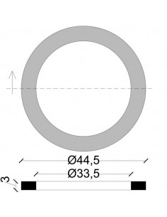 GEWEBTE GUMMIDICHTUNG FÜR ANSCHLÜSSE 1.1/2 2