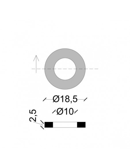 NEUTRALES SILIKONDICHTUNG FÜR 1/2" ANSCHLÜSSE