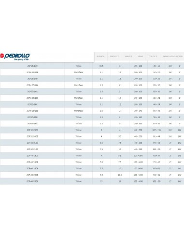 ELEKTROPUMPE PEDROLLO 2CPM25/14B 230V