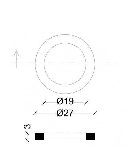 GUARNIZIONE PER BOCCHETTONE IN GOMMATELA  3/8