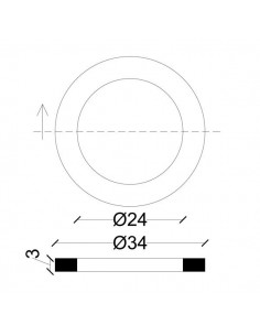 DICHTUNG FÜR GUMMISCHLAUCHANSCHLUSS 1/2 2