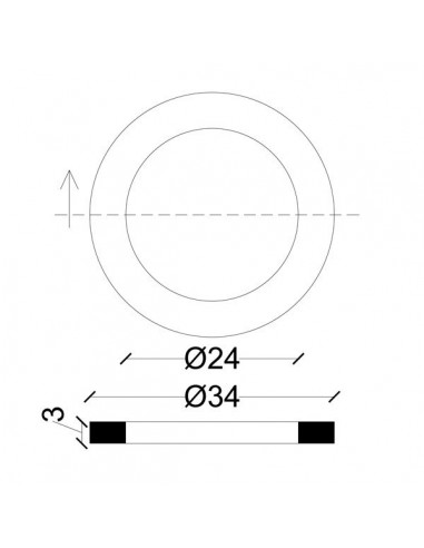 GUARNIZIONE PER BOCCHETTONE IN GOMMATELA  1/2
