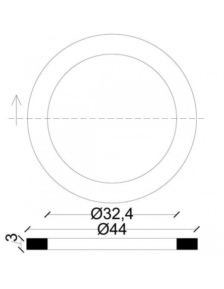 GUARNIZIONE PER BOCCHETTONE IN GOMMATELA  1"